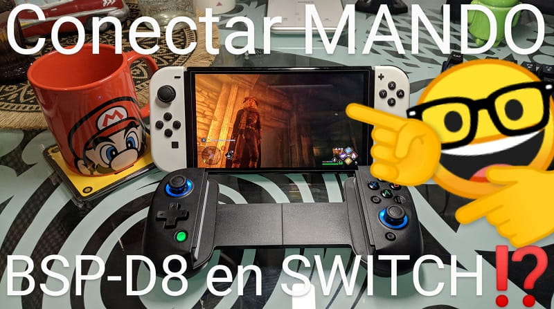 Conectar mando bsp-d8 en Nintendo Switch.