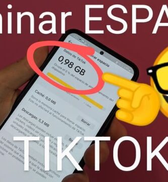 Borrar espacio tiktok.