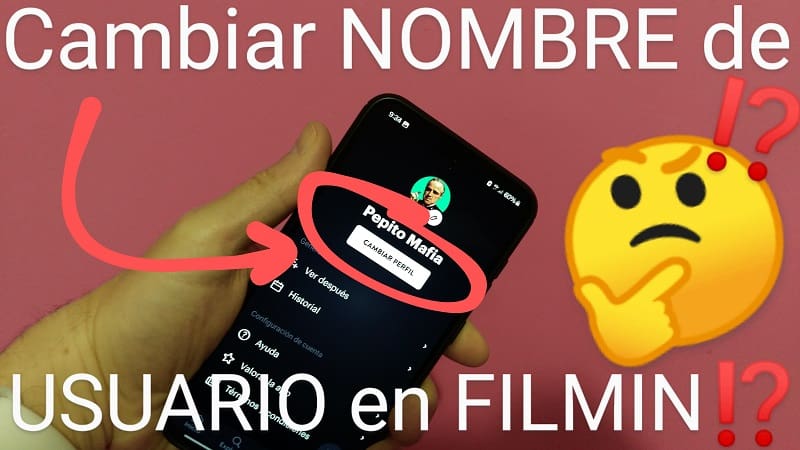 Cambiar nombre de usuario en Filmin.