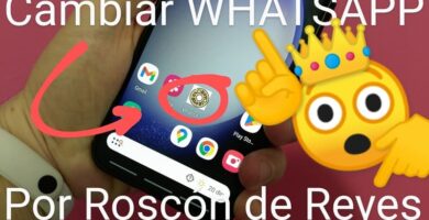 Cambiar icono de WhatsApp por roscón de Reyes.