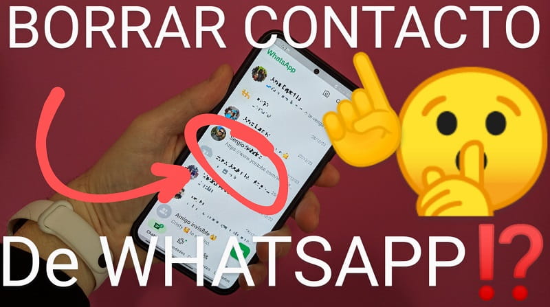 eliminar contacto whatsapp.