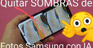 Borrar sombras fotos Samsung con inteligencia artificial.