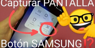 Capturar pantalla samsung con un botón en pantalla.