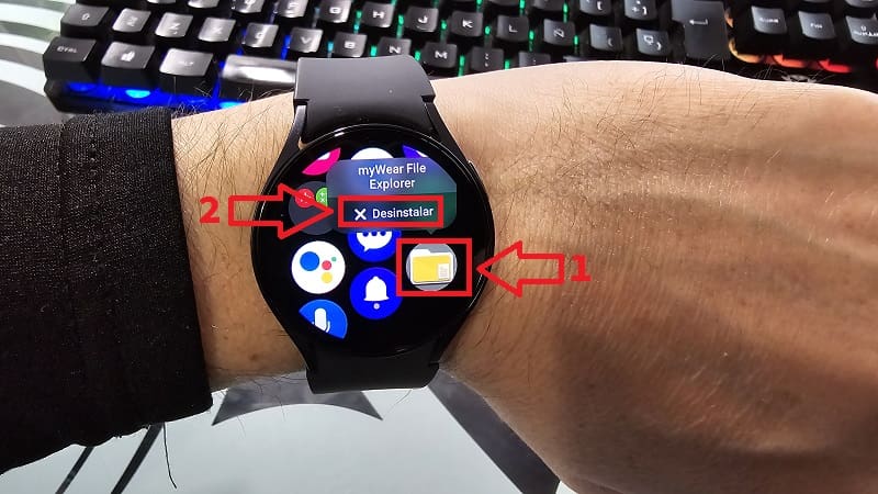 desinstalar aplicaciones Galaxy Watch 6.