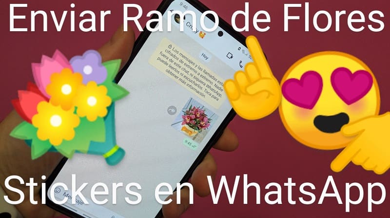 Stickers ramos de flores WhatsApp.