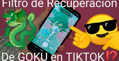 filtro de recuperación Goku en TikTok.