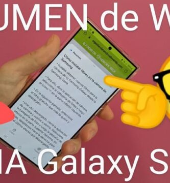 como hacer un resumen de webs con ia Galaxy s24, s24 + y s24 ultra.