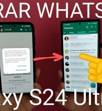 transferir cuenta de whatsapp a samsung galaxy s24 ultra.