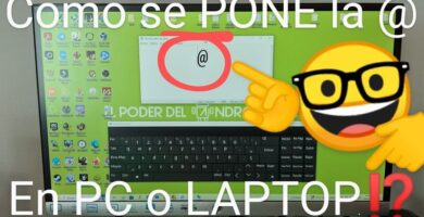 Como poner la @ en pc o laptop.