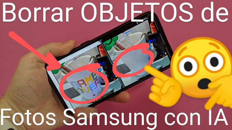 Borrar objetos de fotos Samsung con IA.