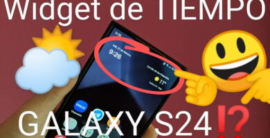 Widget de tiempo en Samsung Galaxy S24, S24 Plus y S24 Ultra.