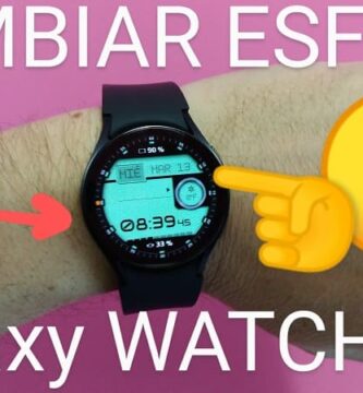 Cambiar esfera del reloj Galaxy Watch6.