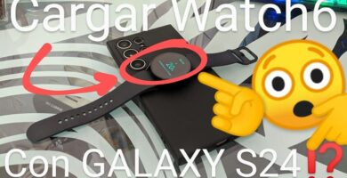 cargar galaxy Watch con un Samsung S24 inalámbricamente.