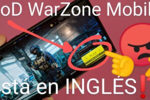 CoD Warzone Mobile está en inglés.