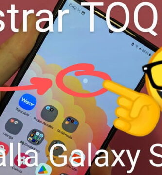 Mostrar toques en pantalla Samsung Galaxy S24.