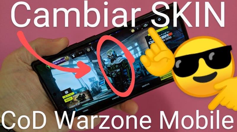 Poner otra skin en Cod Warzone Mobile.