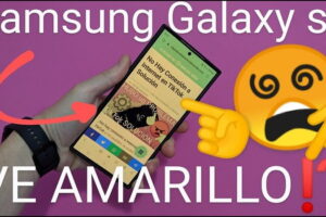 pantalla amarilla Samsung Galaxy.