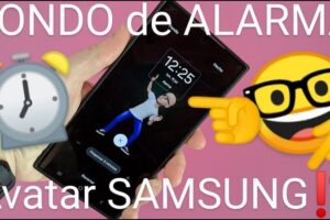 fondo de alarma AR Emoji Samsung.