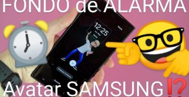 fondo de alarma AR Emoji Samsung.