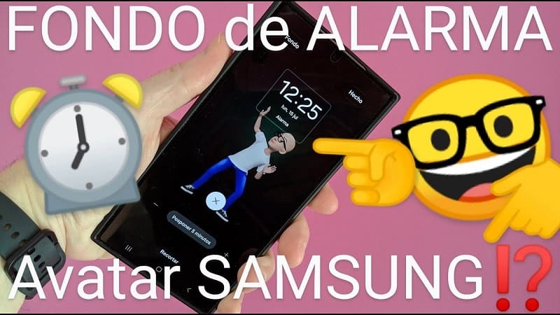 fondo de alarma AR Emoji Samsung.