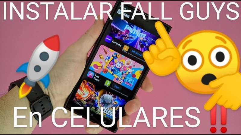 Instalar Fall Guys en el celular.