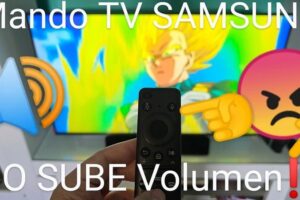 Subir y bajar volumen Samsung TV.