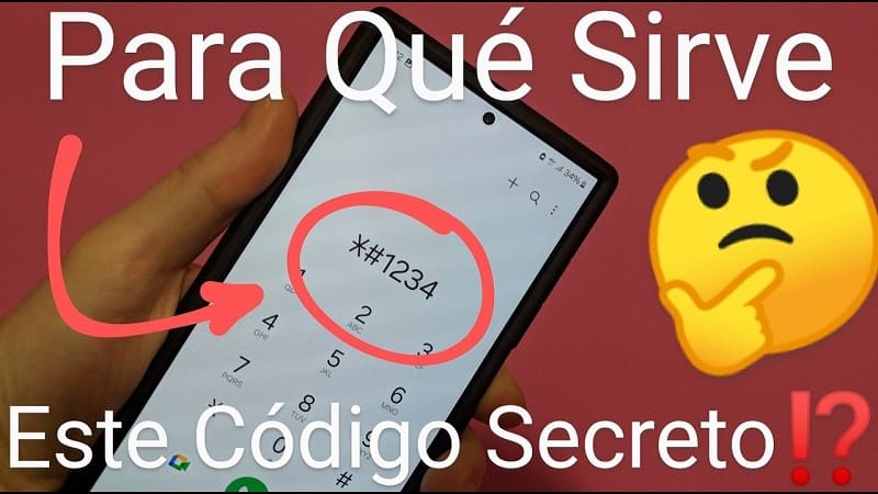 *#1234# código secreto Samsung.