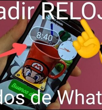 Añadir relojes estados de WhatsApp.