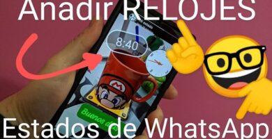 Añadir relojes estados de WhatsApp.