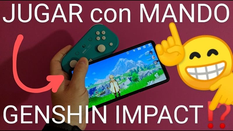 jugar mando Genshin Impact.