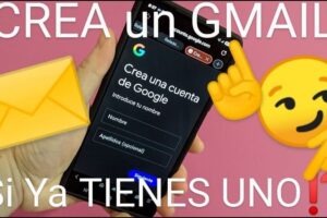 Crear una cuenta de Gmail si ya tienes una.