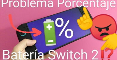Como solucionar problema batería porcentaje Nintendo Switch 2.