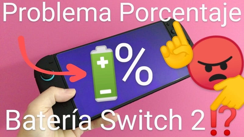 Como solucionar problema batería porcentaje Nintendo Switch 2.