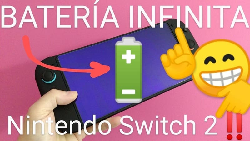 Batería infinita Nintendo Switch 2.
