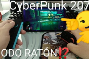 Jugar Cyberpunk 2077 Nintendo Switch 2 Modo ratón .