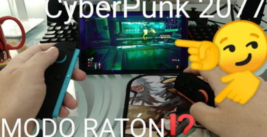Jugar Cyberpunk 2077 Nintendo Switch 2 Modo ratón .