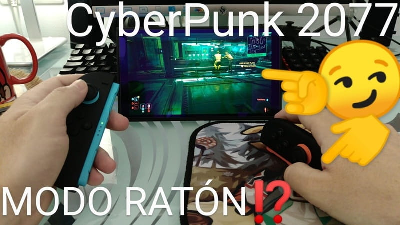 Jugar Cyberpunk 2077 Nintendo Switch 2 Modo ratón .