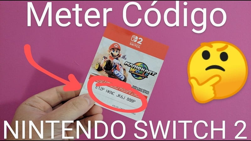 Canjear código Switch2