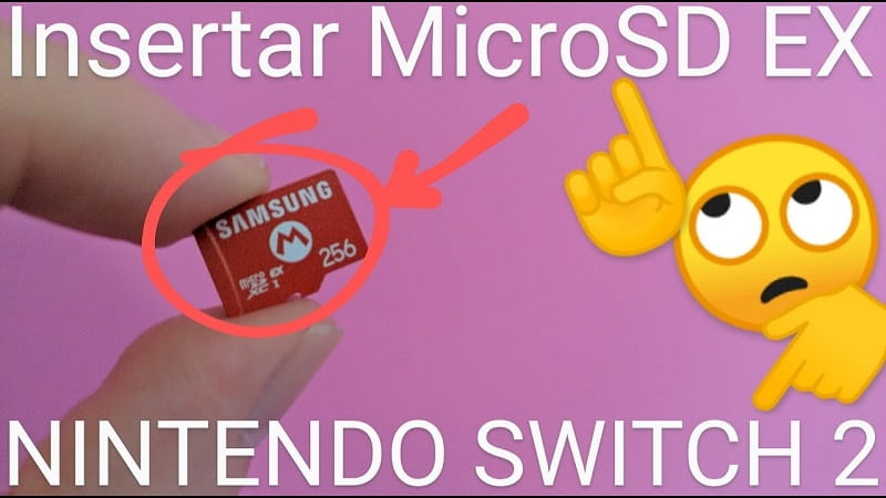 Poner la microSD Express NintendoSwitch2