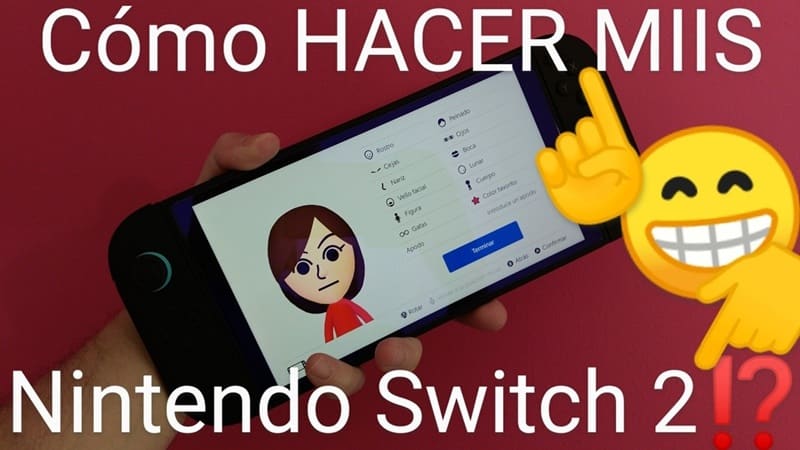 Como hacer miis en Nintendo Switch 2.