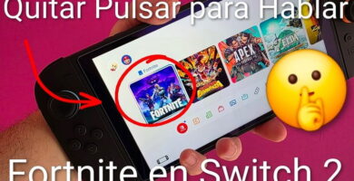 Pulsar para hablar Fortnite Switch 2