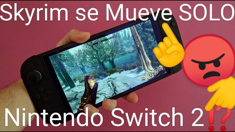 Skyrim se mueve solo Nintendo switch 2