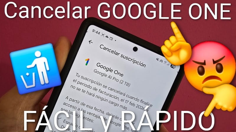 Cancelar Google One Desde tu Móvil