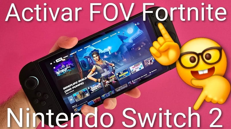 aumentar visión (FOV) en Fortnite para Switch 2