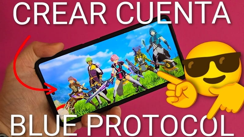 crear una cuenta en Blue Protocol