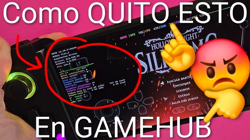 quita exceso de datos FPS GameHub