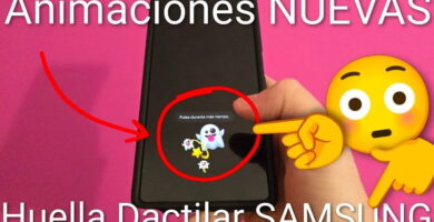 Añadir animaciones al lector de huellas Samsung Galaxy