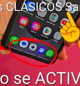 gestos de deslizamiento clásicos Samsung Galaxy