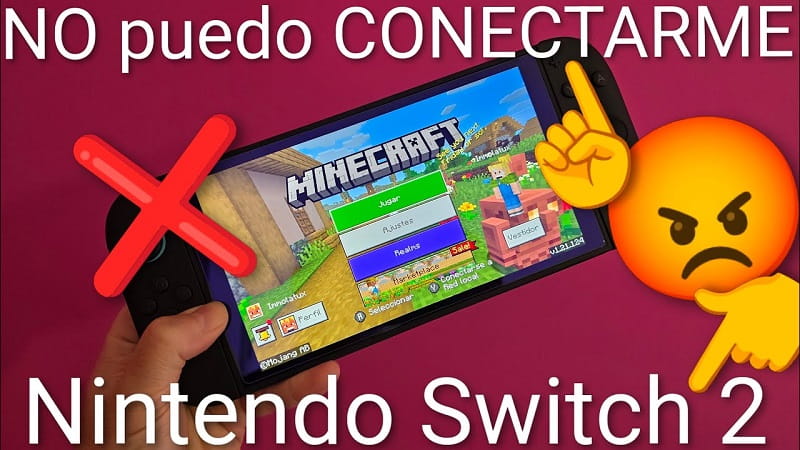 Minecraft no conecta online Switch 2