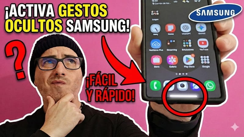 activar gestos de navegación en Samsung Galaxy